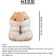 thumbnail image 4 of Animales de peluche de hámster de 9 pulgadas, juguete de hámster kawaii para niños, niñas, marrón, 4 of 4