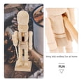 thumbnail image 6 of REACHISE 6pcs Unfinished Wooden Nutcracker Figures 12cm for Christmas & New Year Gift, 6 of 8