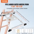 thumbnail image 3 of VEVOR Ladder Stabilizer, Adjustable Feet Extension Ladder Standoff, Heavy Duty Wall Ladder Accessories for Roof Gutter, Easy to Use & Wide Adaptability & Anti-slip Rubber Feet, 330 lbs Weight Rating, 3 of 9