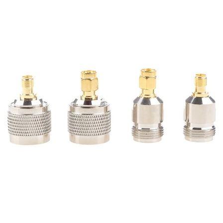 SMA to N Connectors Kit RF Coax Coaxial Reverse Polarity SMA Male Female to N Type Male Female Adapter for WiFi Antenna