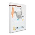 thumbnail image 3 of Stupell Industries Children's Baby Elephant Bubble Bath Rubber Duck Bathroom, 30 x 40,Design by Erica Billups, 3 of 5