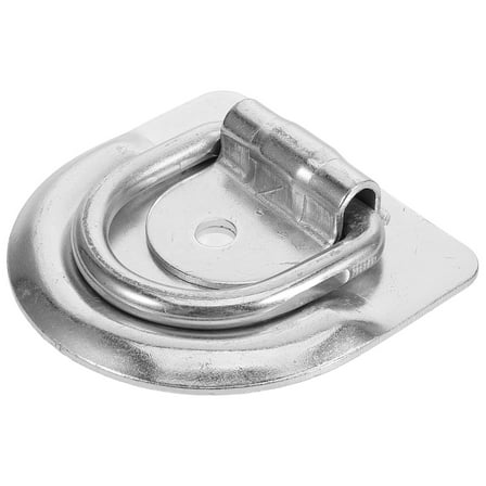 Baluue Heavy Duty Weld on D Ring Silver Trailer Tie Down Anchor for Truck Bed Cargo