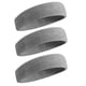 thumbnail image 1 of Bandas para el sudor Diadema/muñequera deportiva para hombres y mujeres - 3 piezas Banda para el sudor de tela de rizo de algodón atlético que absorbe la humedad para tenis, baloncesto, correr, gimnasio, hacer ejercicio, gris Sailing Electrónica, 1 of 5