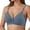 Navy, variant on MDUKONU Bras for Older Women Front Closure Convenient Everyday Bras Mid Buttons Comfortable No Underwire Gathering Bras Size: 36 Black