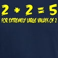 thumbnail image 3 of CafePress - 2+2 = 5 For Extremely Large Values Of 2 Shirt Dark - Men's Classic Graphic Cotton T-Shirt, 3 of 4