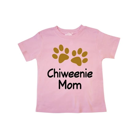 

Inktastic Chiweenie Mom Paw Print Gift Toddler Toddler Girl T-Shirt