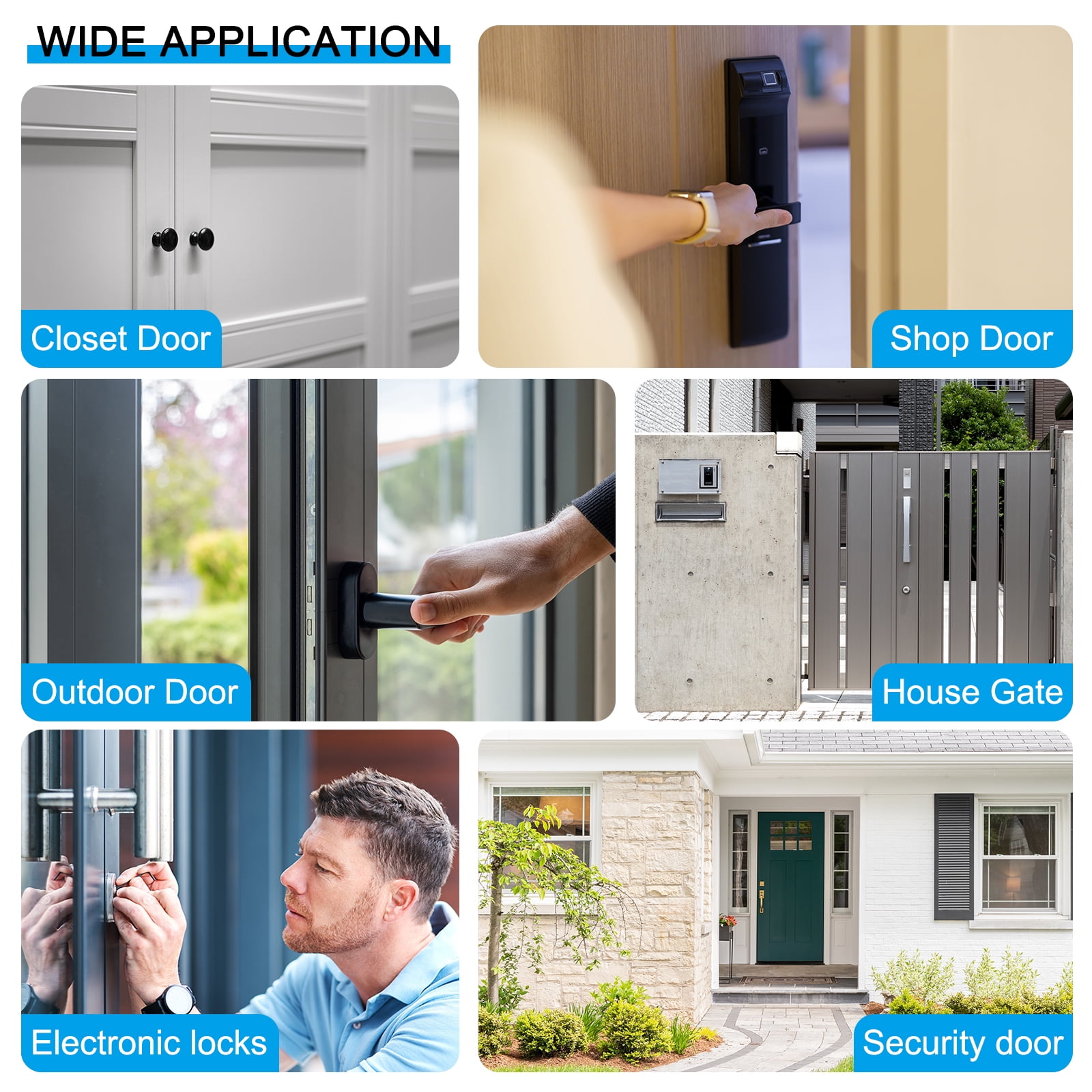 Square Door Knob Spindle 60x5mm, Carbon Steel Spare Door Handle