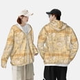 thumbnail image 4 of Fotbe World Map Chaqueta con Protección Solar UPF 50+ para Hombre y Mujer, Camisa con Capucha y Bolsillos-Small, 4 of 7