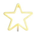 thumbnail image 3 of 1 pieza de luz de neón LED en forma de estrella, letrero de neón, luz nocturna de pared, USB o funciona con pilas, regalo de Navidad, estudios, fiestas, bares, Navidad, habitaciones para niños, salas TUNC Sencillez, 3 of 3