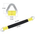 thumbnail image 5 of Heavy Duty Off-Road Axle Straps w/D Ring - Car Auto Hauler Tow Truck 4x4 Tie Down ATV UTV (Yellow, 36 Inch), 5 of 5