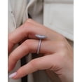 thumbnail image 3 of Solitaire Brilliance 1.5CT Marquise Moissanite Double Halo Engagement Ring for Women 14k White Gold Ring Size 11, 3 of 6