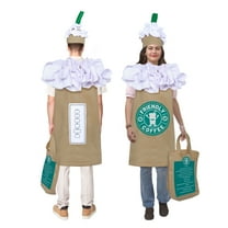 Dress Up America Coffee Costume for Adults - Cute Cappuccino/Frappuccino/Latte