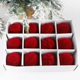thumbnail image 4 of 12pcs Plush Christmas Balls Christmas Tree Pendant Ornaments Decor Ball, 4 of 9