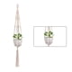 thumbnail image 3 of Toystoory Macramé hecho a mano para plantas, colgador de flores/macetas para decoración de pared, 1 ud. Jardín y Patio No.09, 3 of 6