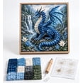 thumbnail image 3 of Mythic Dragon Realms 3D Fabric Poke Art Kit, Dragon Fabric Poke Craft | 3D Fabric Poke Art DIY Kit for Adults with Pre-Cut Squares, Handmade Fantasy Wall Decor Gift for Dragons Lovers, 3 of 10