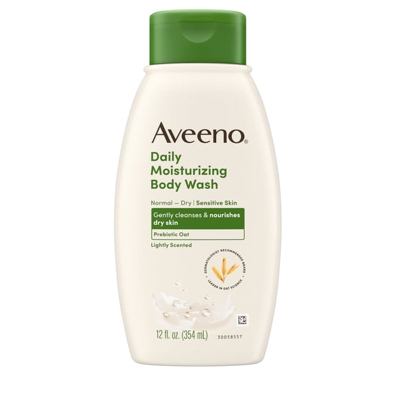 Aveeno Daily Moisturizing Body Wash for Dry, Sensitive Skin, 12 fl. oz