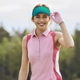 thumbnail image 5 of Vsdgher Green Turquoise Teal Print Adult Sunscreen Visor Cap,1 Piece of Sport Sun Visor Hats Adjustable Sun Hat for Outdoor Activities Fits for Women and Men (One Size), 5 of 6