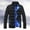 Blue, variant on Youmylove Men Winter Hooded Jacket Bubble Warm Fit Thick Casual Winter Outerwear Slim & Streetwear Coat Chaqueta De Hombre