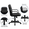 thumbnail image 4 of Scranton & Co Mid Back Glove Vinyl Executive Office Chair in Black, 4 of 8