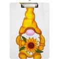 thumbnail image 1 of FMSHPON Thanksgiving Golden Gnome Sunflower Clipboard Hardboard Wood Nursing Clip Board and Pull for Standard A4 Letter 13x9 inches, 1 of 5