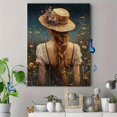 thumbnail image 4 of UXIEQU 12x16 Inch Dreamy Moonlit Meadow Woman Canvas Wall Art Mystical Decor, 4 of 8