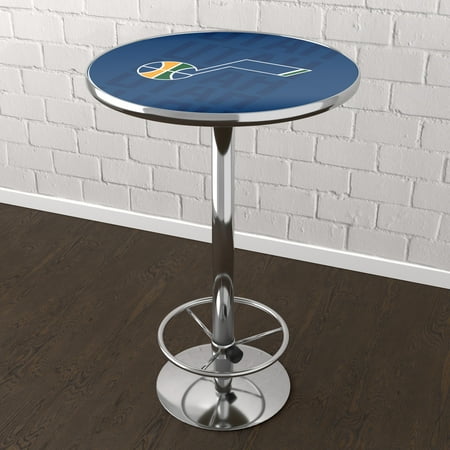 Utah Jazz NBA City Chrome Pub Table - Navy, Gold, Green