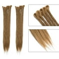 thumbnail image 2 of MesaSe Rallonge de Dreadlocks Ombrée pour Cheveux Hip-Hop Synthétique Résistante à la Chaleur Crochet Tressage Fait Main Rallonge Torsadée Tressage pour Femmes Auburn Foncé 20”-35g, 2 of 5