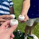thumbnail image 2 of Set of 3 Golf Ball Shot Glasses - Ideal for Golf Lovers and Special Occasions, 2 of 5