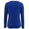 thumbnail image 5 of BKQCNKM Plus Size Tops For Women Womens Tops Long Sleeve Undershirt Solid Travel Cute Tops O Neck Slim Fit Tshirts Shirts Blouse T Shirts For Women Fall Shirts For Women Blue S, 5 of 5