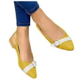 thumbnail image 4 of Sngxgn Women's Flats Shoes Dress Shoes for Women Flats Shoes Comfortable Flats Shoes(Yellow,39), 4 of 6