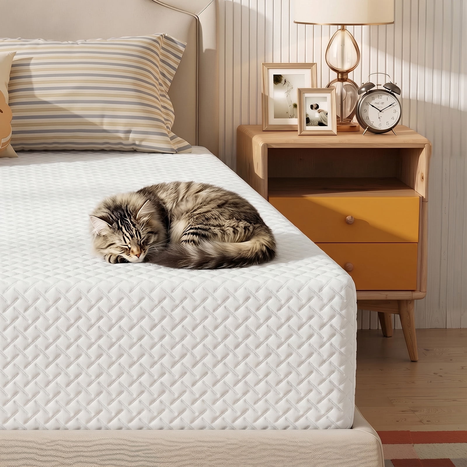 Mattress King 12 inches, Memory Foam Mattress Bed in a Box Medium Firm for Pressure Relief