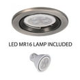 thumbnail image 2 of WAC Lighting 2.5" 1-Light Aluminum Downlight Trim w/ 8W MR16 LED in Nickel, 2 of 2