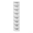 thumbnail image 1 of Furinno Econ 8-Tier Corner Shelf Bookcase, Bookshelf, White, 1 of 1