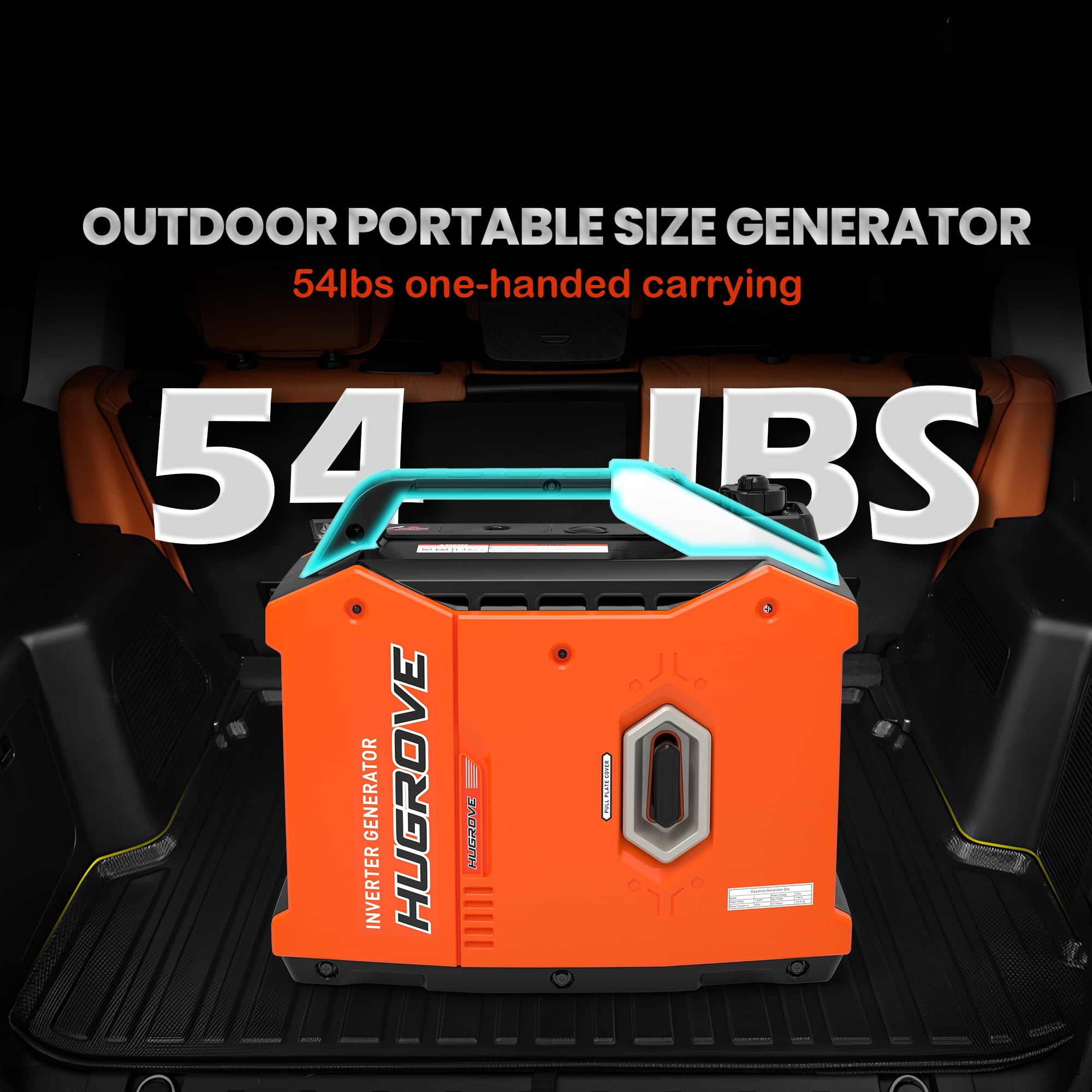 2200W Inverter Generator Gas Powered, Portable Generator for Home Camping RV Use, 79.7CC 4 Stroke EPA Compliant, 67db Super Quiet