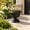Dark Gray, variant on YHAICO Large Wood Effect Plastic Planter - Brown Flower Pot with Tray for Patio Decor, Deep Planting Container for Outdoor Balcony Garden, Home & Office Plants