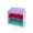White/Pink/Purple/Turquoise, variant on Humble Crew Kids Toy Storage Organizer with 9 Plastic Storage Bins, Grey/White