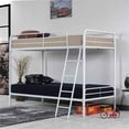 thumbnail image 4 of Better Home Products Twin over Twin Metal Bunk Bed in White, 4 of 8