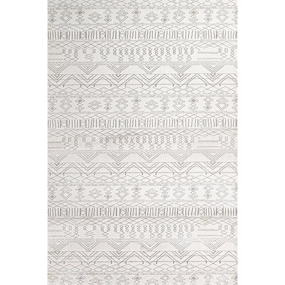 Cream Figural Area Rugs for Living Room Washable Rugs Boho Moroccan Area Rug Soft Neutral Geometric Bohemian Carpet Distressed Indoor Rug for Bedroom Dining Room Office Foldable Nonslip Rug