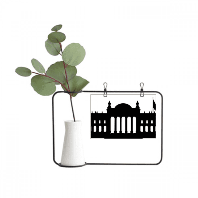 Cadre Photo en Métal Reichstag Berlin Allemagne Vase Décoratif Cerac