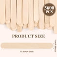 thumbnail image 2 of Palitos de madera para manualidades NEOACT, 3600 piezas, 11,5 cm, suministros DIY, 2 of 7