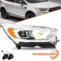 For 2017-2019 Ford Escape Passenger Halogen Headlight Lamp with LED DRL RH