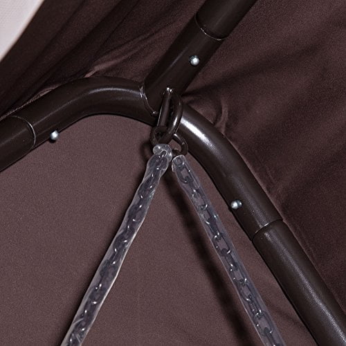 Abba Patio Outdoor Canopy Cover Hanging Swing Hammock With Mosquito Net 7 6x4 5x6 Ft Chocolate Com Abba Patio Outdoor Canopy Cover Hanging, Abba Patio Outdoor Canopy Cover Hanging Swing Hammock With Mosquito Net