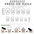 thumbnail image 3 of 24 Pcs French Tip Stick on Nail Saint Patricks Day False Nail Short Almond Press On Nail Shamrocks Artificial Nail, 3 of 4