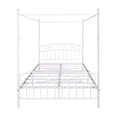 thumbnail image 5 of Canopy Bed Frame Queen Size Black Metal 4 Poster Mattress Foundation Modern Post Corner with Headboard for Girls Adults, 5 of 6