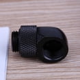 thumbnail image 2 of Conector de tubo de agua giratorio de 90 grados de rosca doble interior exterior G1/4 (negro) Tmvgtek Componentes de la computadora, 2 of 5