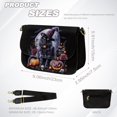 thumbnail image 7 of TSOVTHRID Witch Hat Black Cat Crossbody Bags for Women PU Leather Crossbody Handbags Purses Halloween Pumpkin Rose Bat Print Crossover Shoulder Bag with Wide Strap, 7 of 7