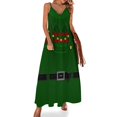 thumbnail image 1 of Vestido sin mangas con disfraz de elfo navideño, vestidos elegantes y bonitos para mujer, ropa de mujer, vestido elegante de Corea para verano, 1 of 7