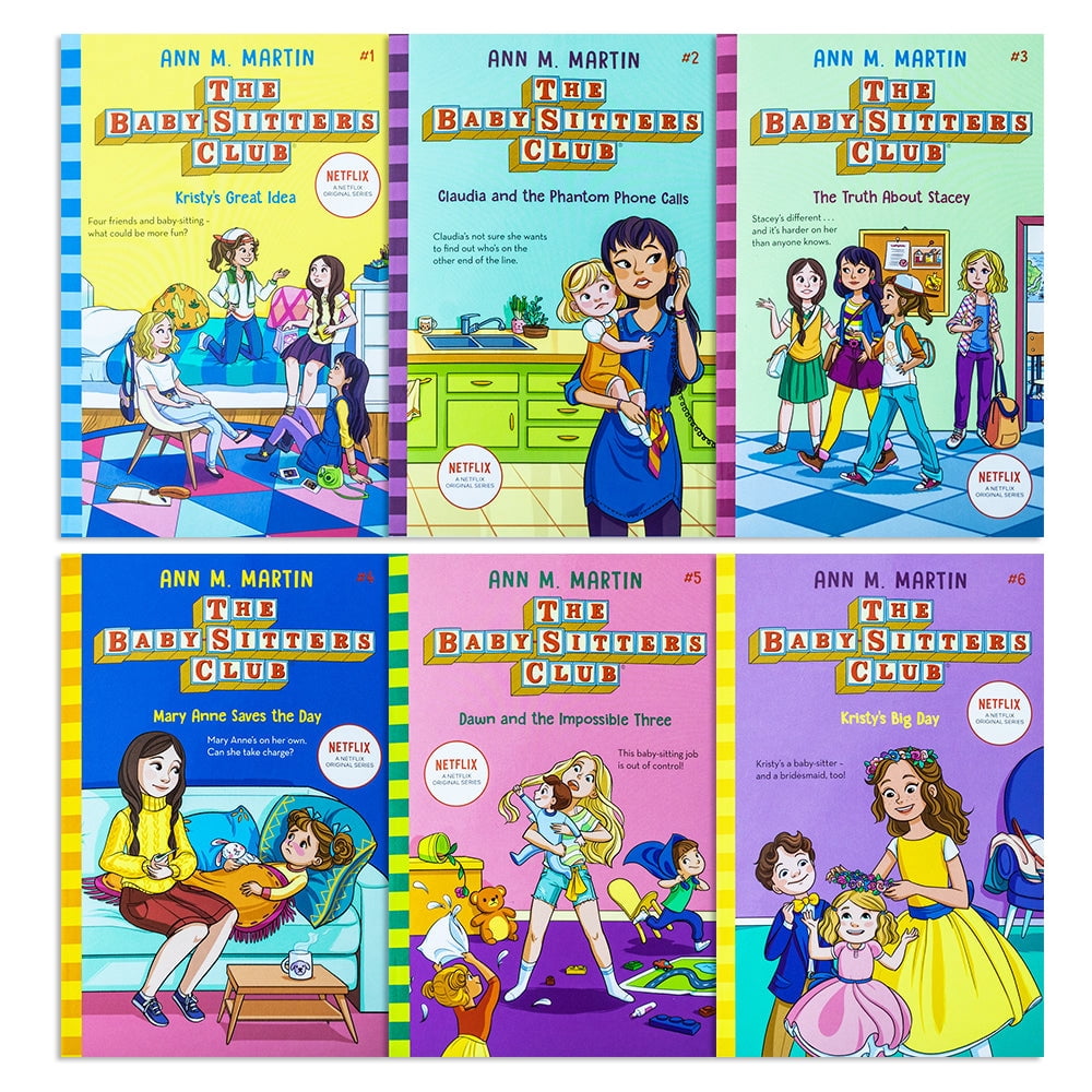 The Babysitters Club by Ann M. Martin 1-6 Books - Ages 8-12 - Paperback