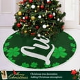thumbnail image 6 of Coolnut St. Patrick's Day Clover Christmas Tree Skirt Tree Skirt for Holiday Party Home Christmas Day Ornaments48", 6 of 6