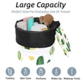 thumbnail image 2 of PhooArto Drawstring Cosmetic Bag, Barrel Shaped Portable Travel Makeup Bags, Flower Cactus Patterns Large Capacity Waterproof Multifunctional Bucket Toiletry Bag, 2 of 6